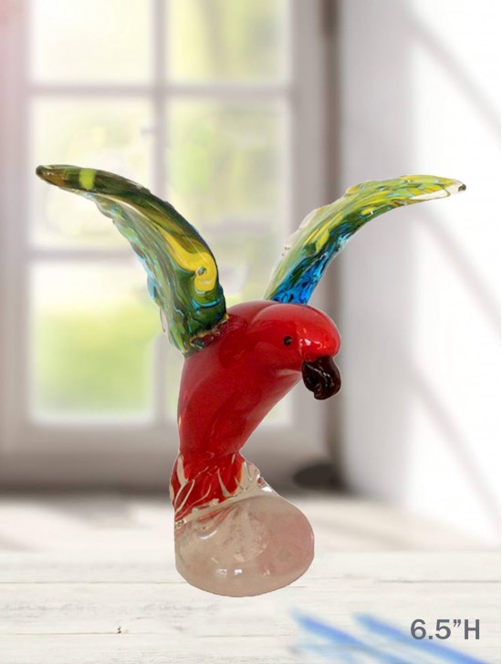 Glass Eagle On Stand